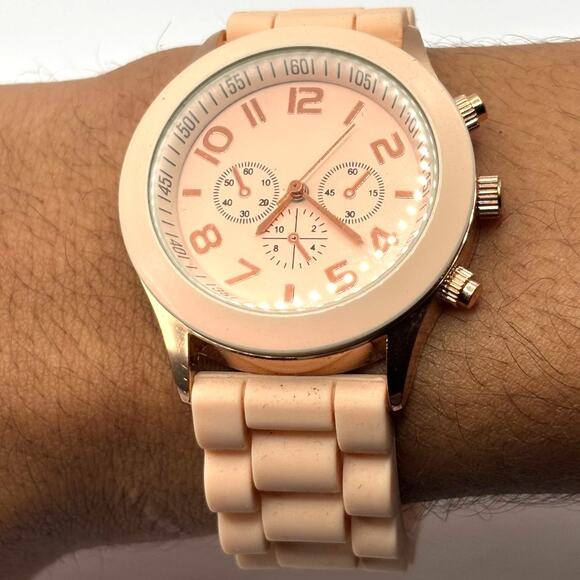 Pink Retro Men's Watch - Picture 1 of 4